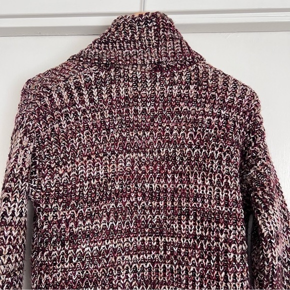 Sam Edelman SD Helen Collared‎ Long Cardigan Duster Maroon Multi Size XS Classic - Picture 6 of 13